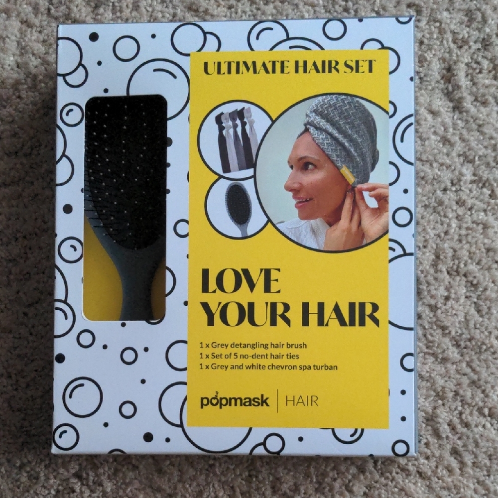 Popmask Ultimate Hair Set - Black and grey